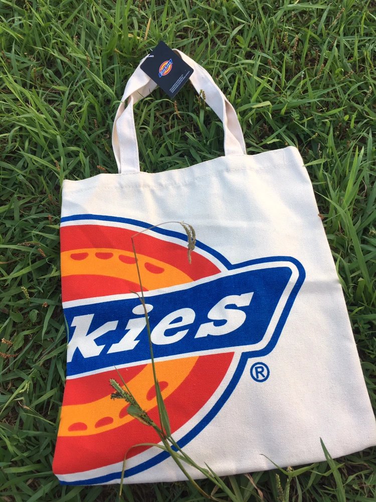 Dickies Logo Tote Bag White