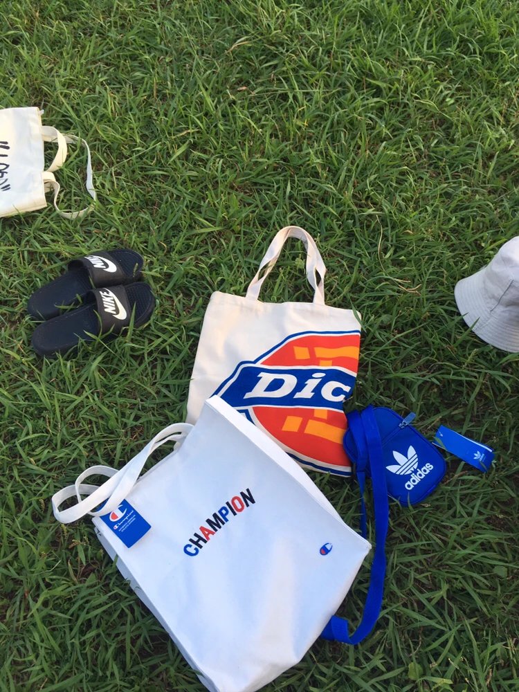 Dickies Logo Tote Bag White - 6
