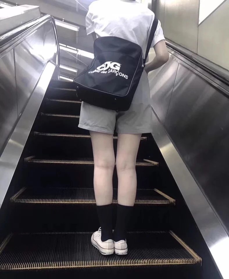 Comme des Garçons CDG Logo Crossbody Bag Black - 7