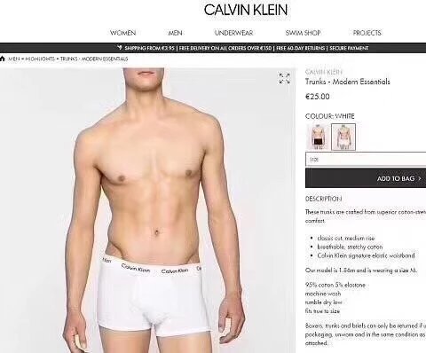 Men's Pure Cotton Boxer Briefs