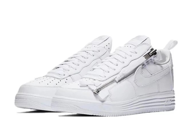 Men's and women's shoes ACRONYM x Just donRoc co-branded AF1 pure white zipper Air Force One AJ6247-100