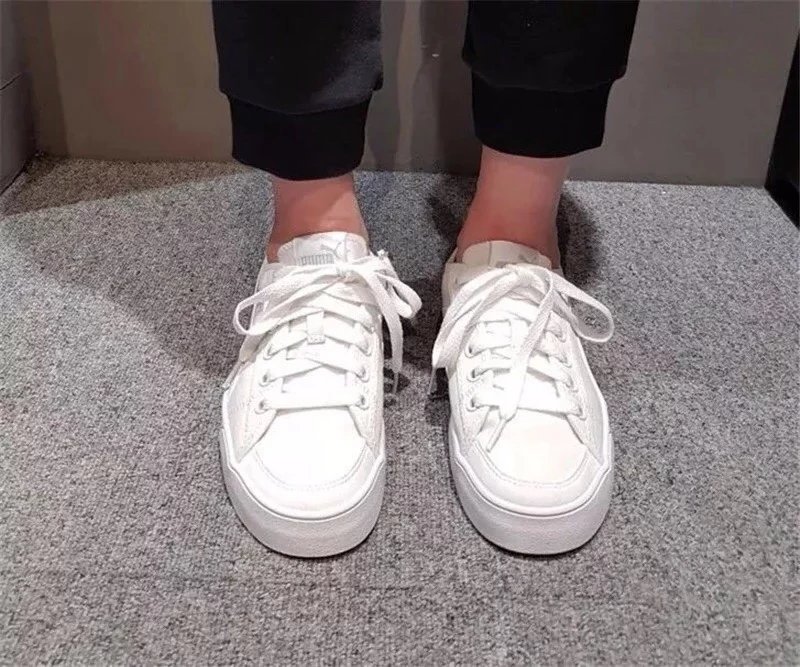 Puma Smash v2 Vulc Canvas All White
