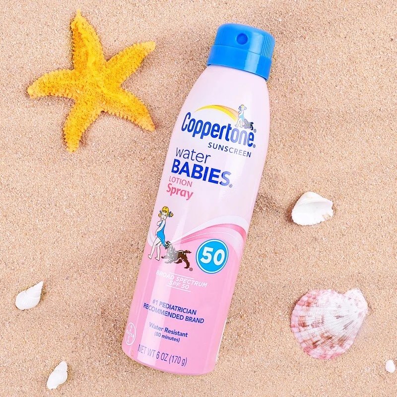 170g 美国水宝宝防晒喷雾spf50超强防水防紫外线全身户外防晒霜男女