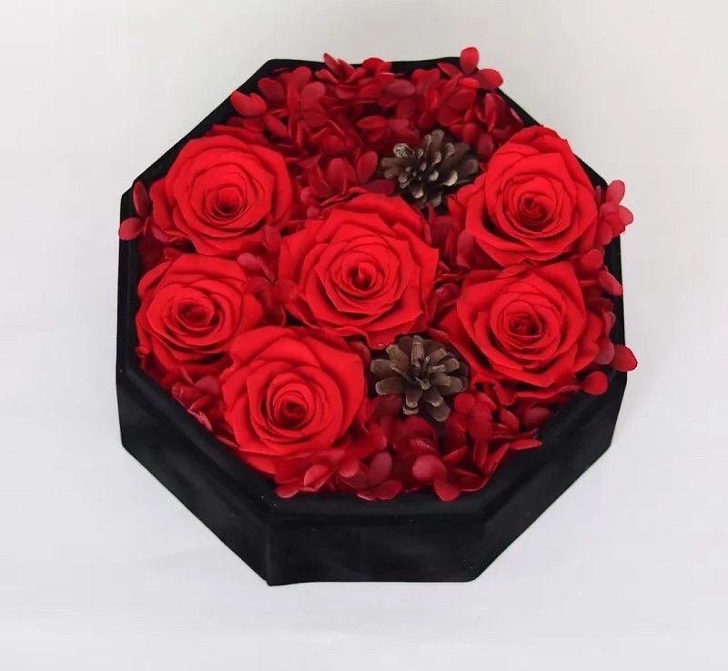 『永生花胭脂红玫瑰』