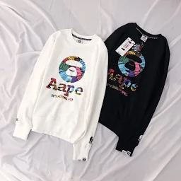 thumbnail for 2018 Aape Hong Kong Counter Ape Head Colorful Printed Sweatshirt Couple Model