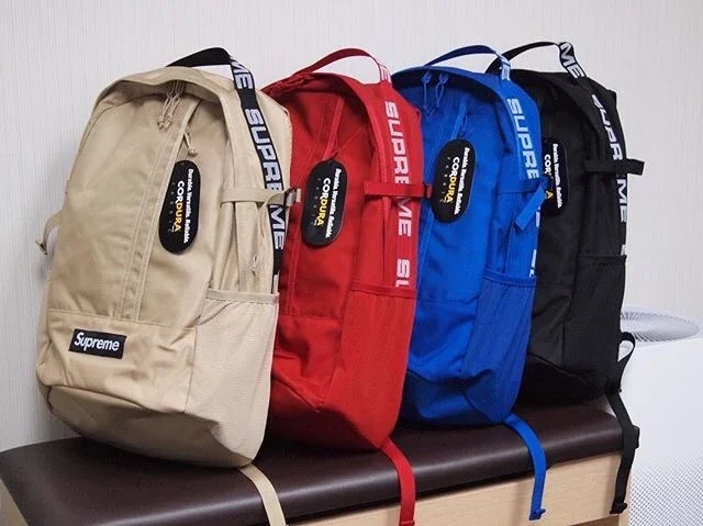 Supreme 18ss backpack 44th 背包双肩包书包满LOGO