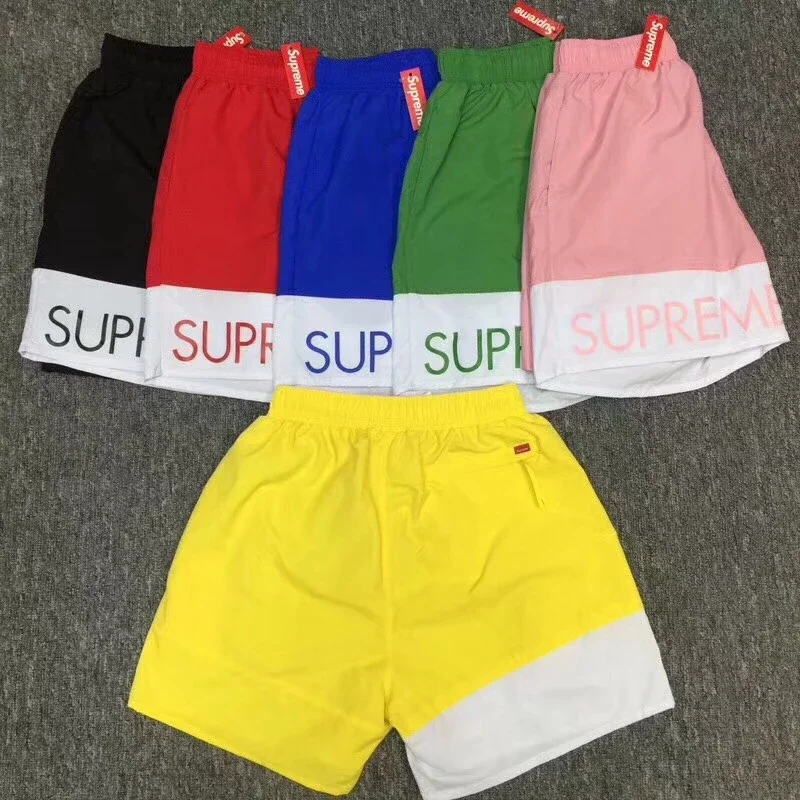 Supreme Banner Water Short Beach Pants Swimming Shorts in 6 Colors