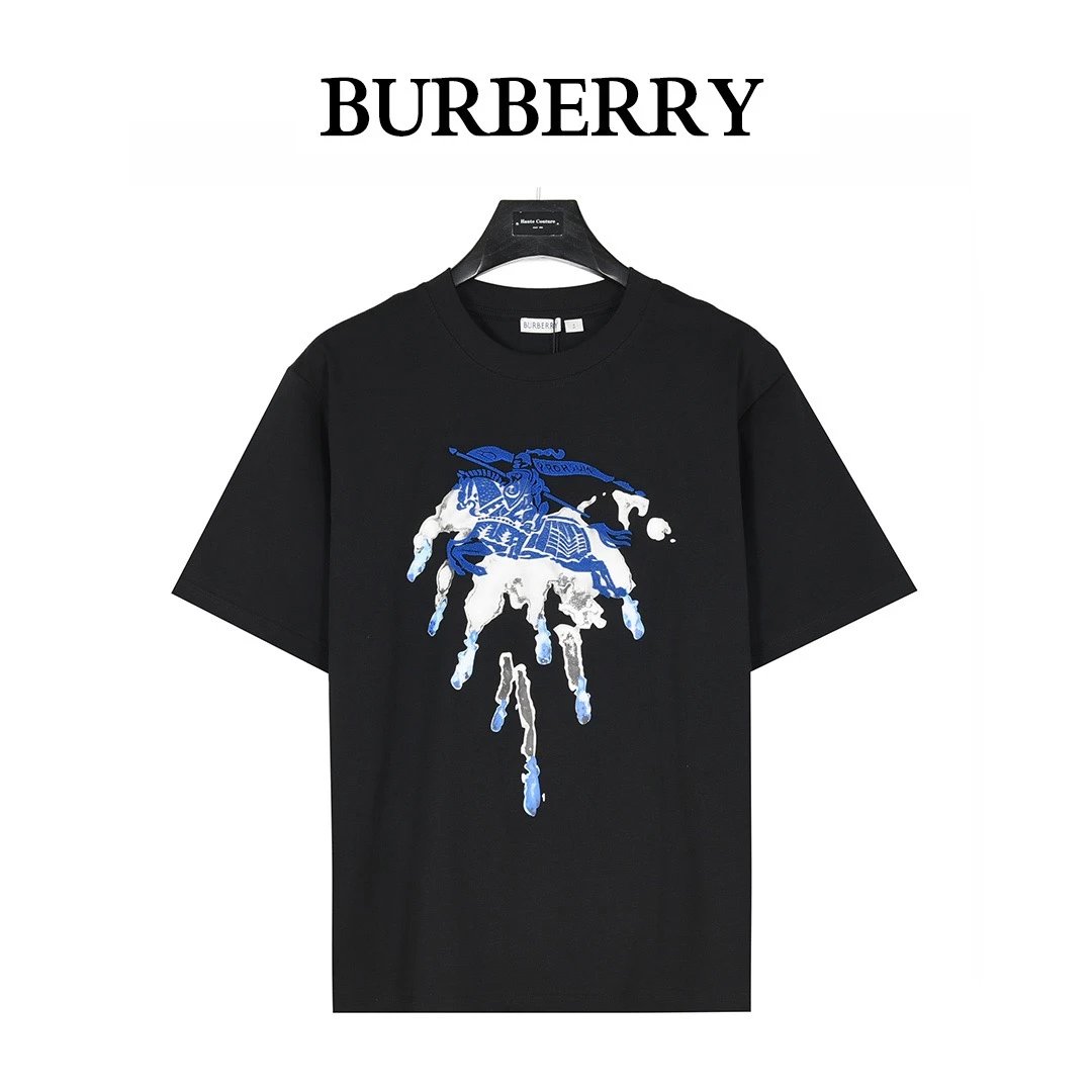 Horse Toothbrush Embroidery Ink Splatter T-Shirt