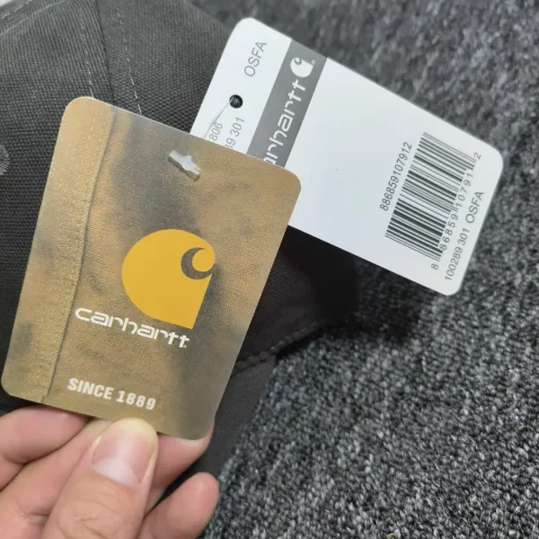 Carhartt WIP Duck Cap Charcoal Gray Baseball Cap - 4