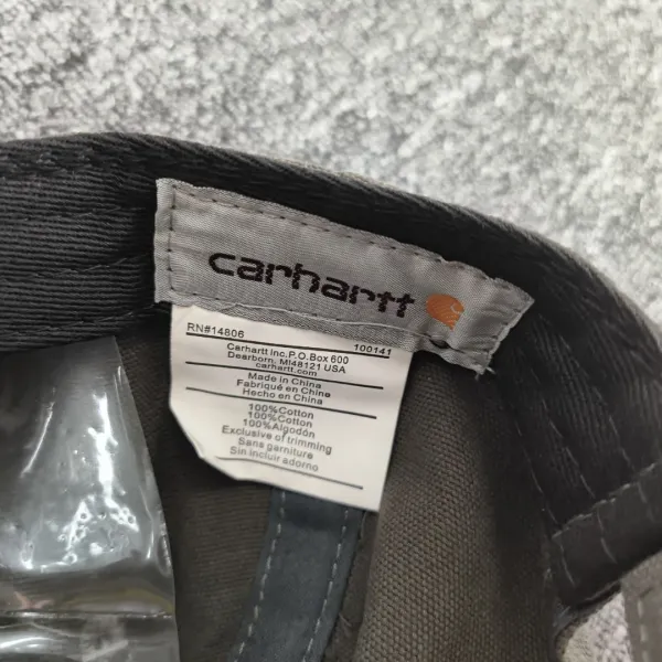 Carhartt WIP Duck Cap Charcoal Gray Baseball Cap - 7