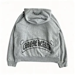 thumbnail for [Super Rare] 8pm Autonomous Chrome Vintage Gray Large Scroll Hoodie (In stock)