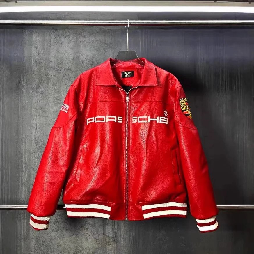 F1刺绣赛车外套机车皮衣WhatsApp：85252880960 - 134300