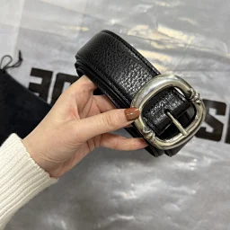 thumbnail for Drunk [🔥 DU family production] 925 sterling silver Italian leather belt customization private model customization 925 sterling silver hardware