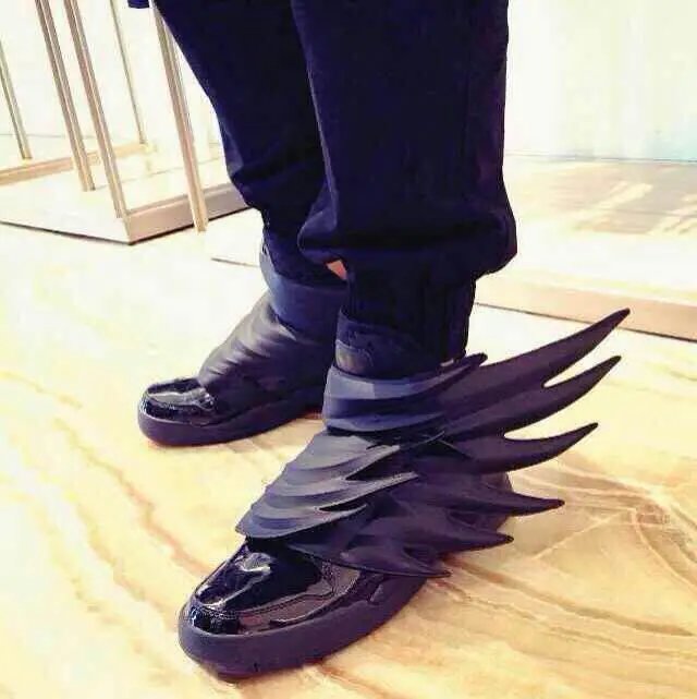 【阿迪达斯】屌丝勿入任性款adidas秋冬新款Adidas三叶草Jeremy Scott JS WINGS3.0黑翅膀3