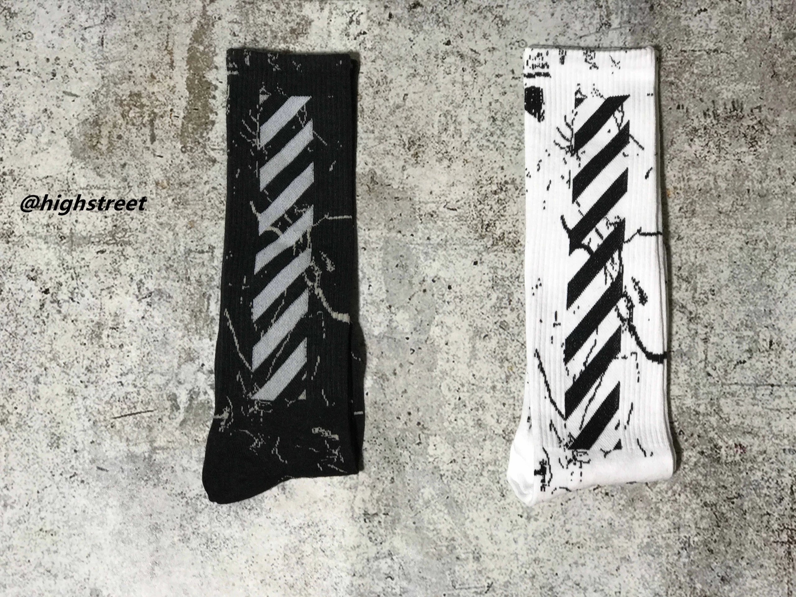 Off-White Diagonal Stripe Sock