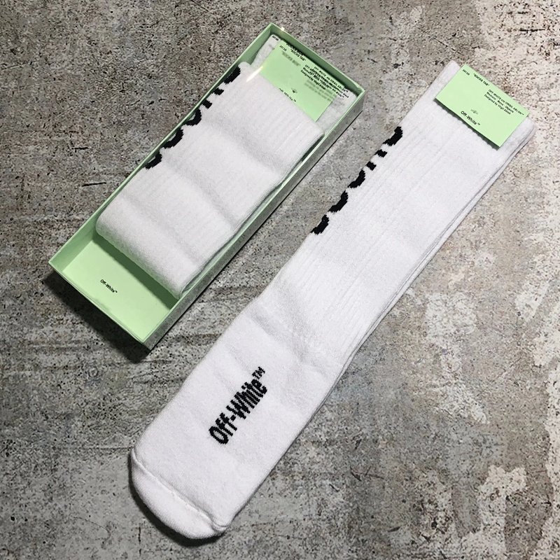 OFF WHITE SOCKS袜子 基础socks字体袜子
