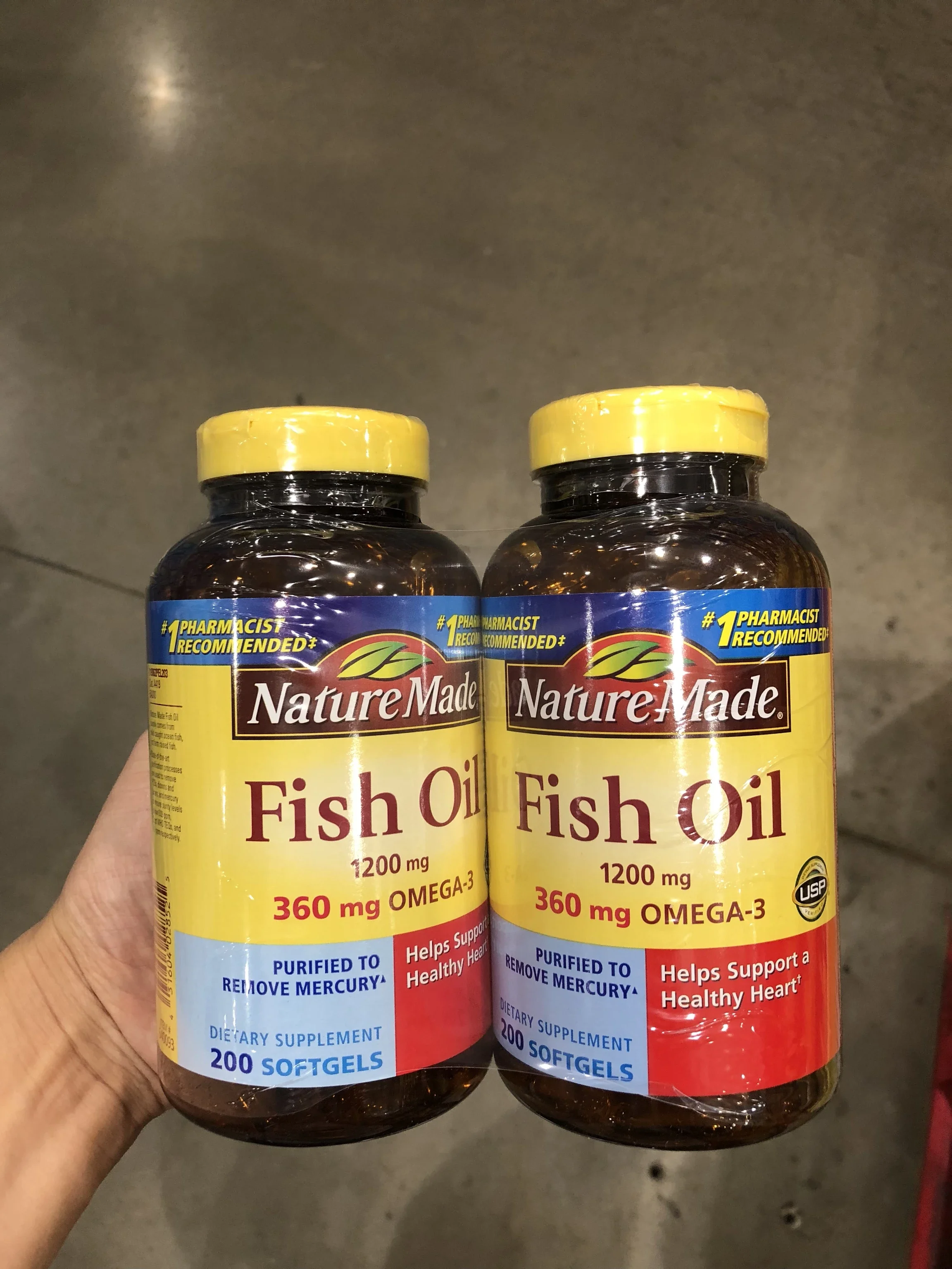 拼邮 Nature Made深海鱼油10mg 0粒 瓶fish Oil