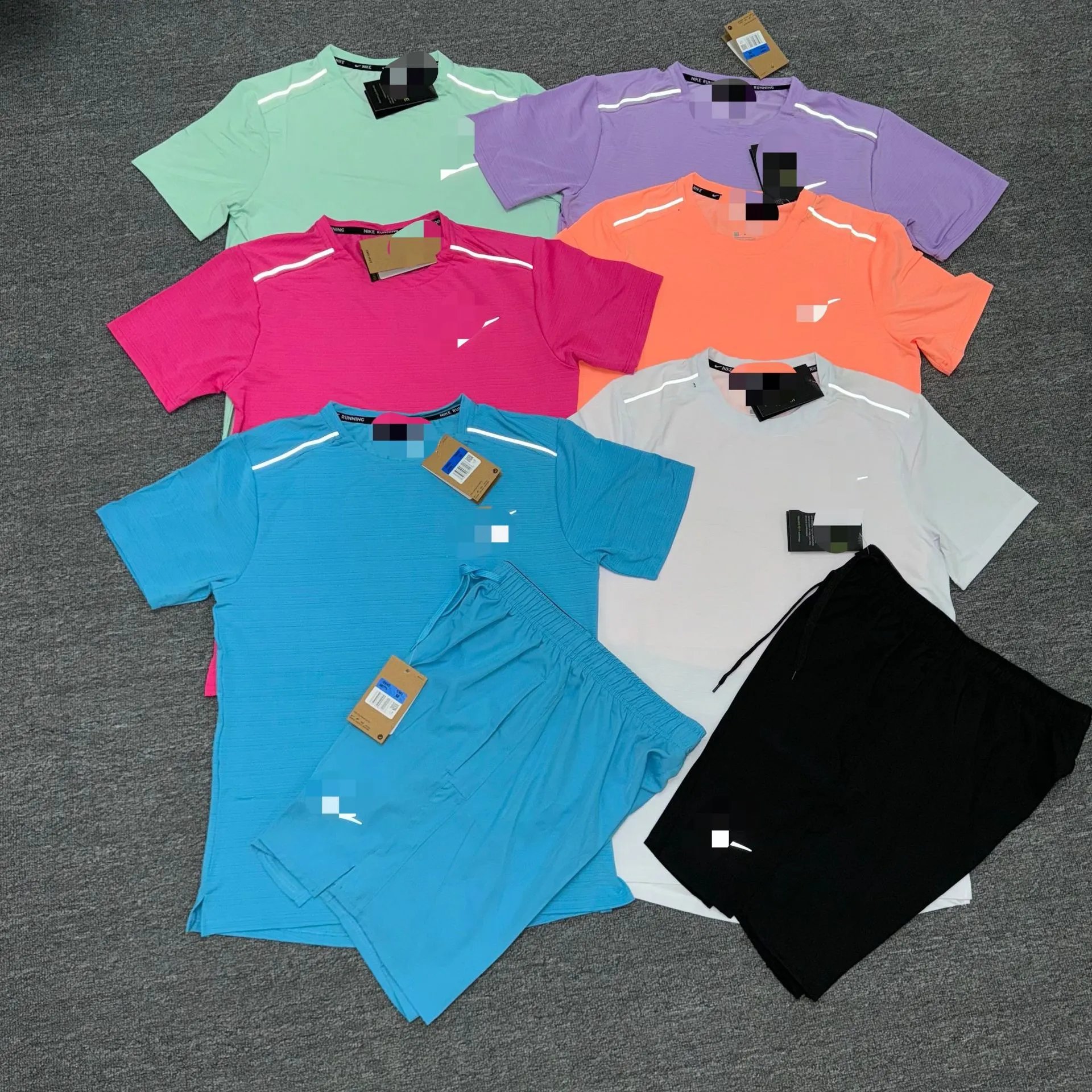 Nike Dri-FIT Men's Short Sleeve T-Shirt and Shorts Running Set