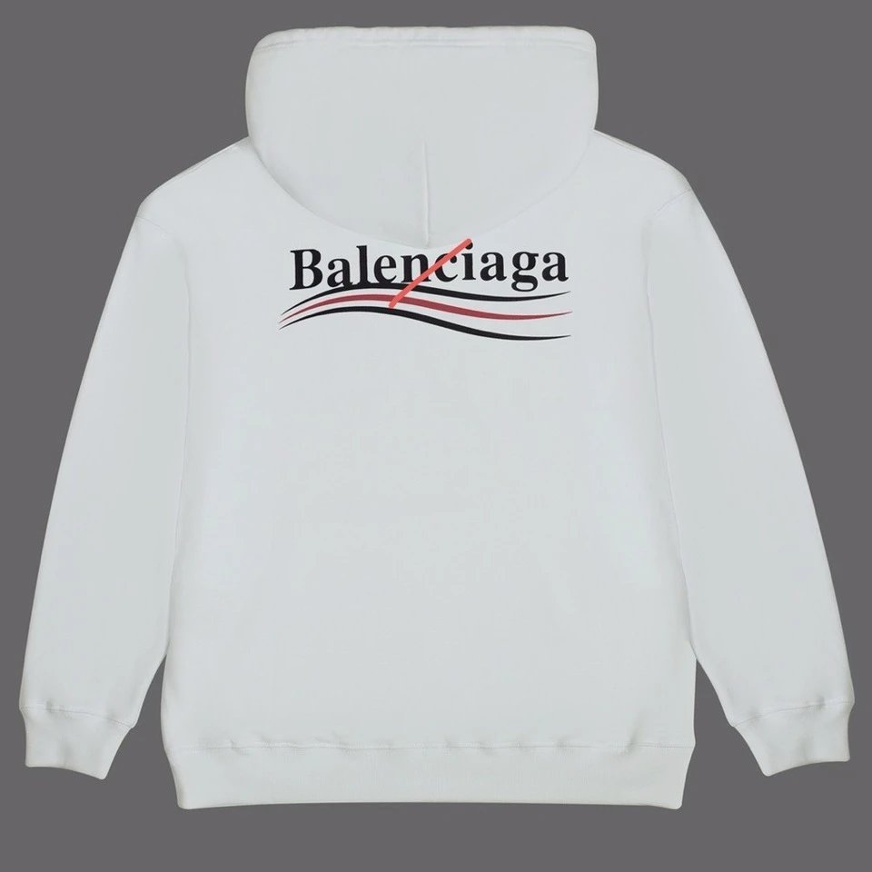 Balenciaga Pullover Hoodie with Back Logo Graphic