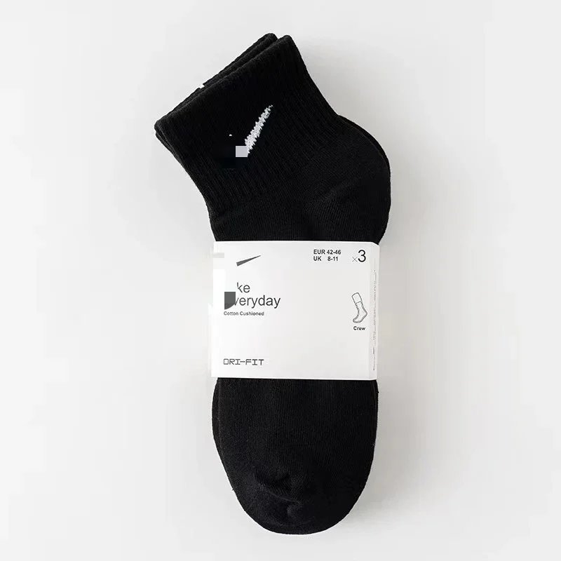 【6 pairs of 】Middle tube socks Black