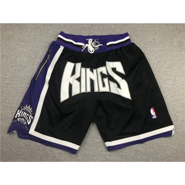 Sacramento Kings NBA Swingman Shorts Black Purple White - 1