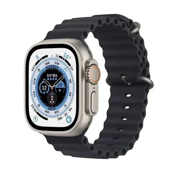 Apple Watch Ultra 2 Titanium Black Ocean Band Smartwatch - 1
