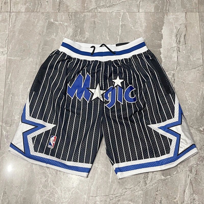 Orlando Magic NBA Swingman Shorts Navy Pinstripe Basketball Shorts