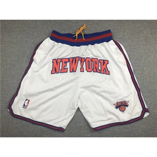 NBA New York Knicks Mesh Shorts White - 1