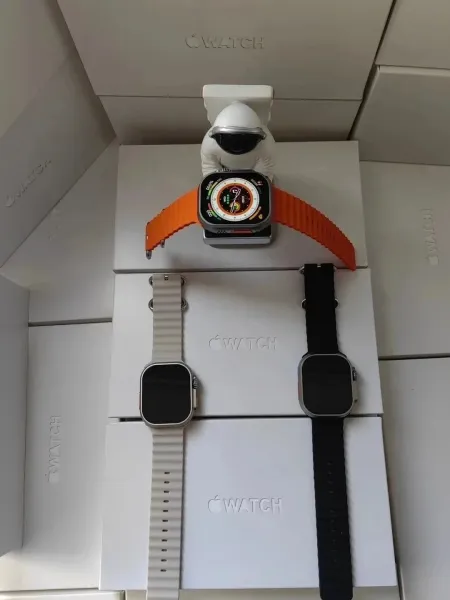 Apple Watch Ultra 2 Titanium Black Ocean Band Smartwatch - 10