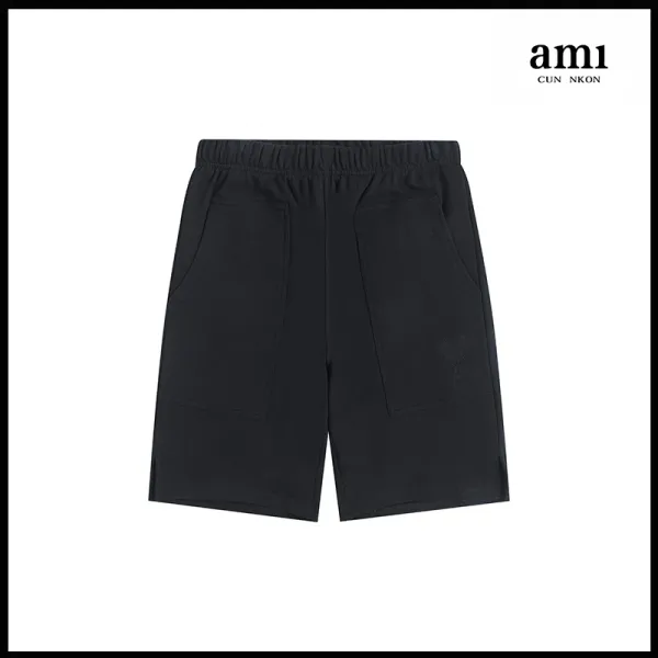 Ami Cun Nkon Black Relaxed Fit Shorts - 1