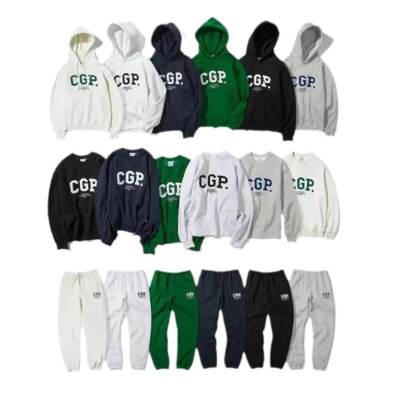 CGP卫衣宽松纯棉连帽卫衣刺绣双开拉链 5