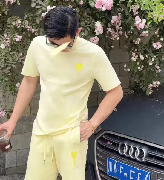 Ami Cun Nkon Lemon Yellow Drawstring Shorts - 31