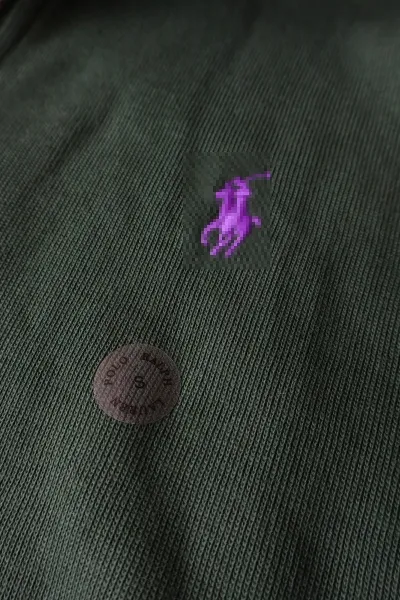 Ralph Lauren Polo Rugby Half-Zip Sweater Forest Green - 17
