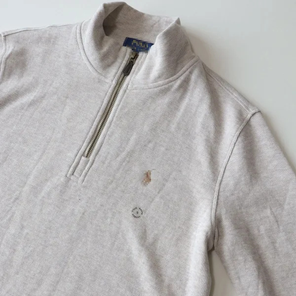 Ralph Lauren Polo Rugby Half-Zip Sweater Forest Green - 19