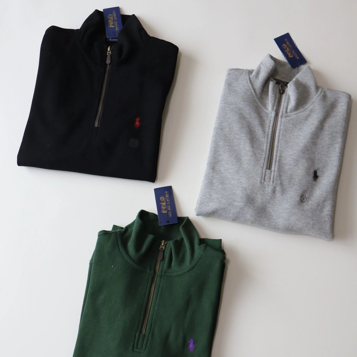 Ralph Lauren Polo Rugby Half-Zip Sweater Forest Green - 8