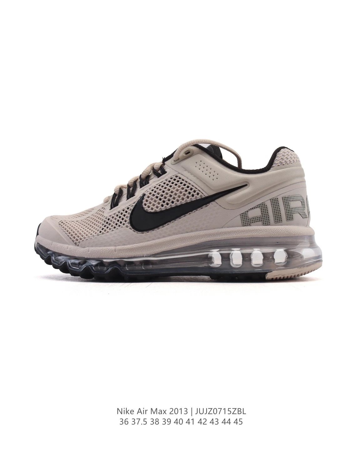 Nike Air Max 2013 Beige Black Running Shoes