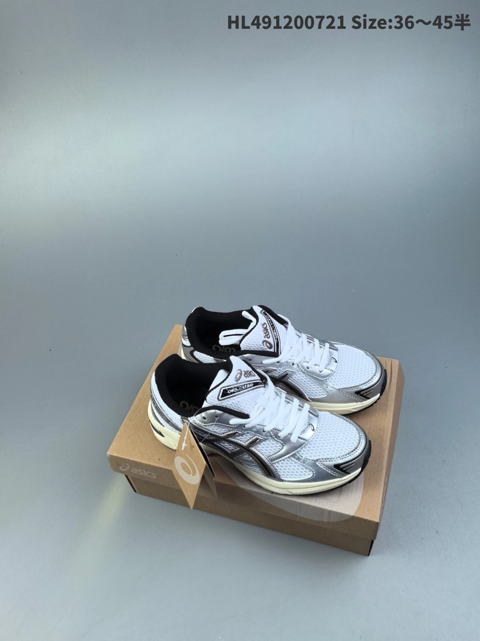 ASICS GEL-1130 White Silver Running Shoes Unisex 36–45