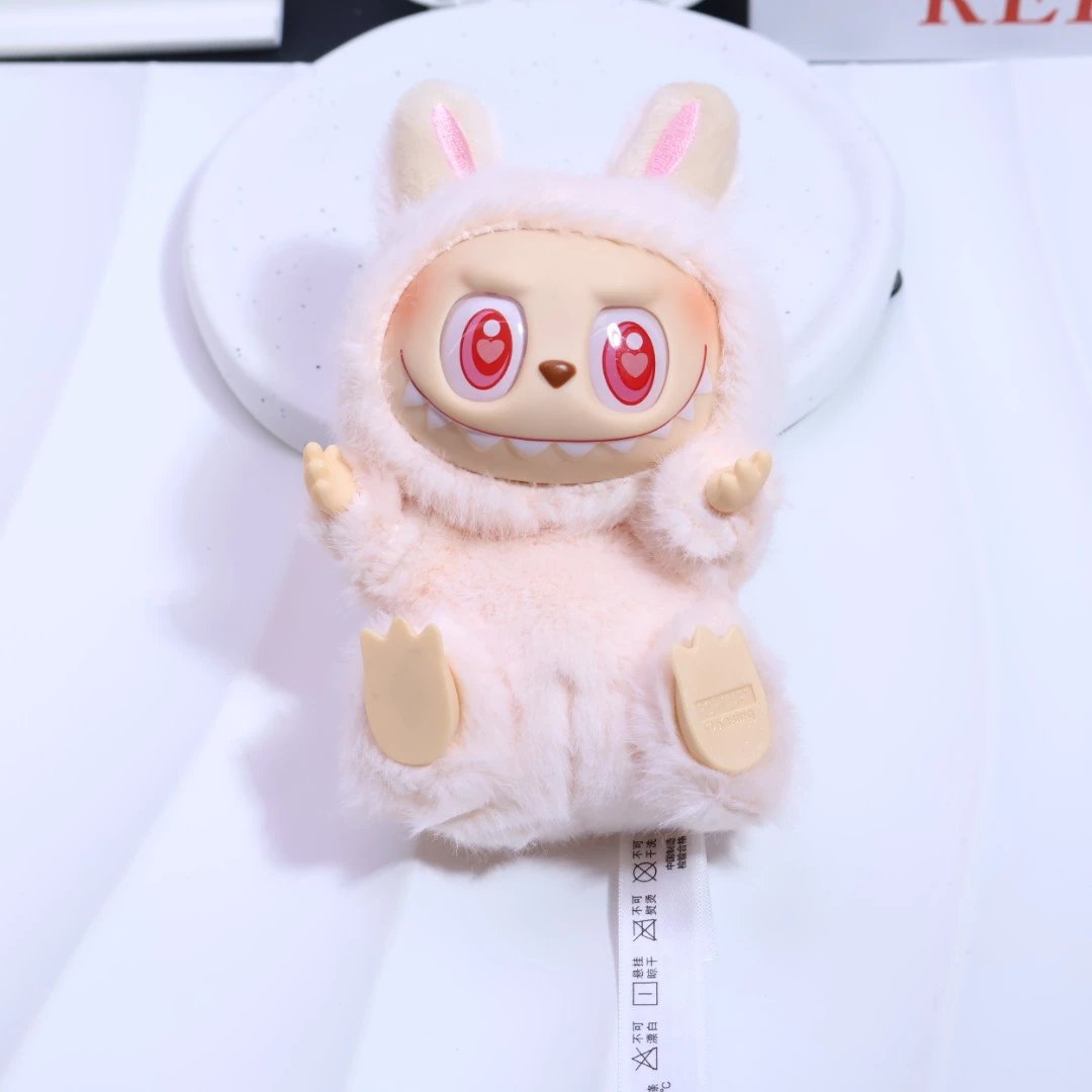 ShoesLabubu Cute Bunny Plush Toy Soft Fur Collectible Doll