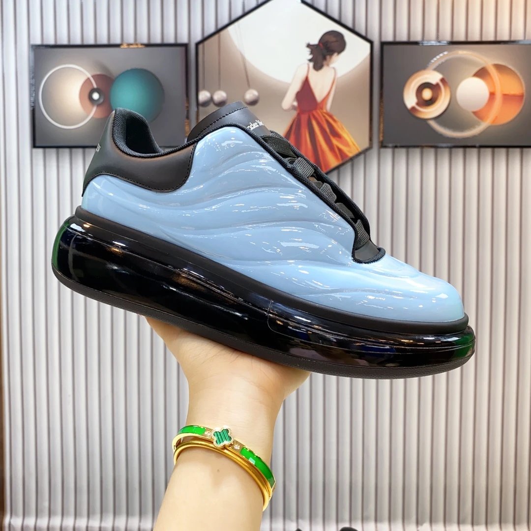 Alexander McQueen Gradient Blue Wave Sneakers Men’s Shoes