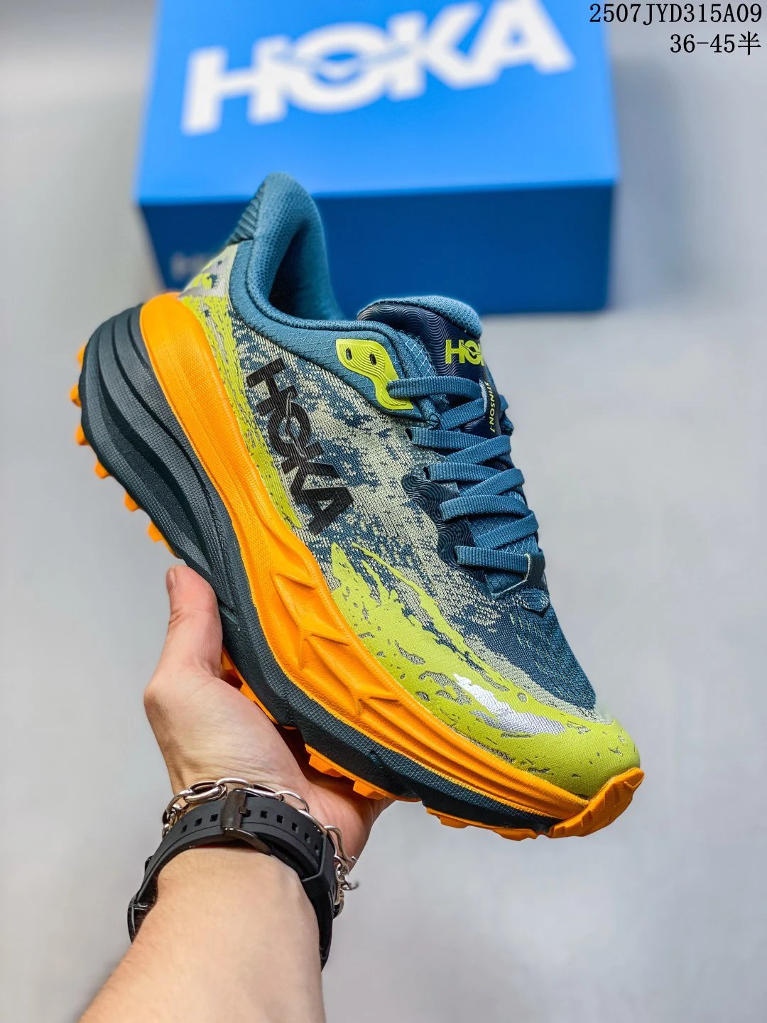HOKA Men’s Trail Running Shoes Blue Green Orange 36–45