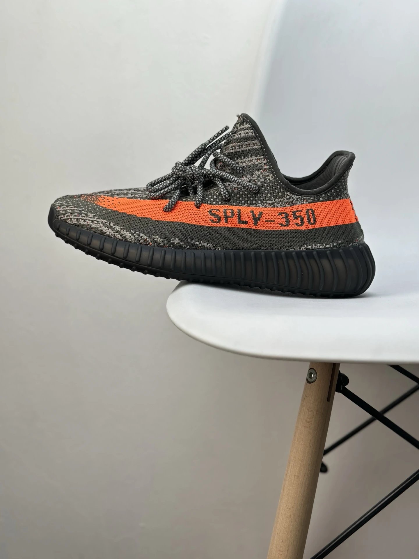 Yeezy 350 V2 Primeknit Orange Stripe Running Shoes