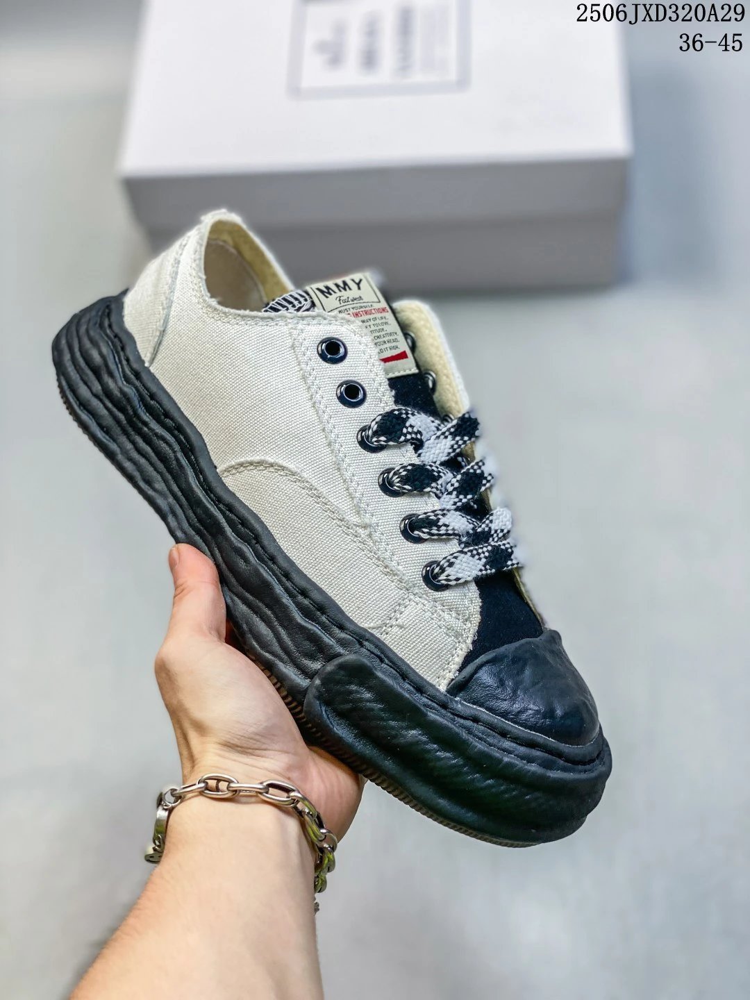 Maison Mihara Yasuhiro Wavy Sole Canvas Sneakers