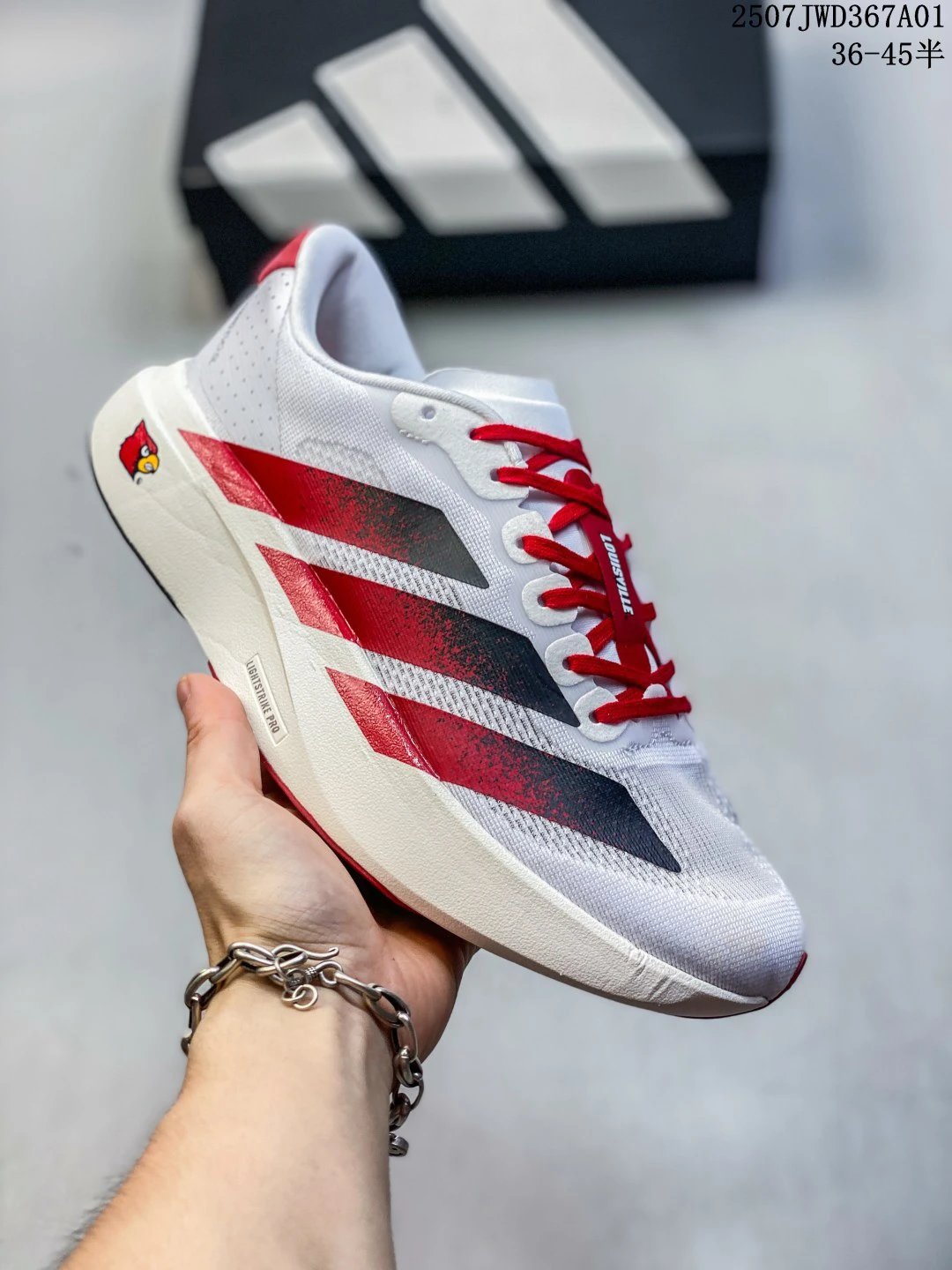 Adidas Men’s Red Black Gradient Running Shoes