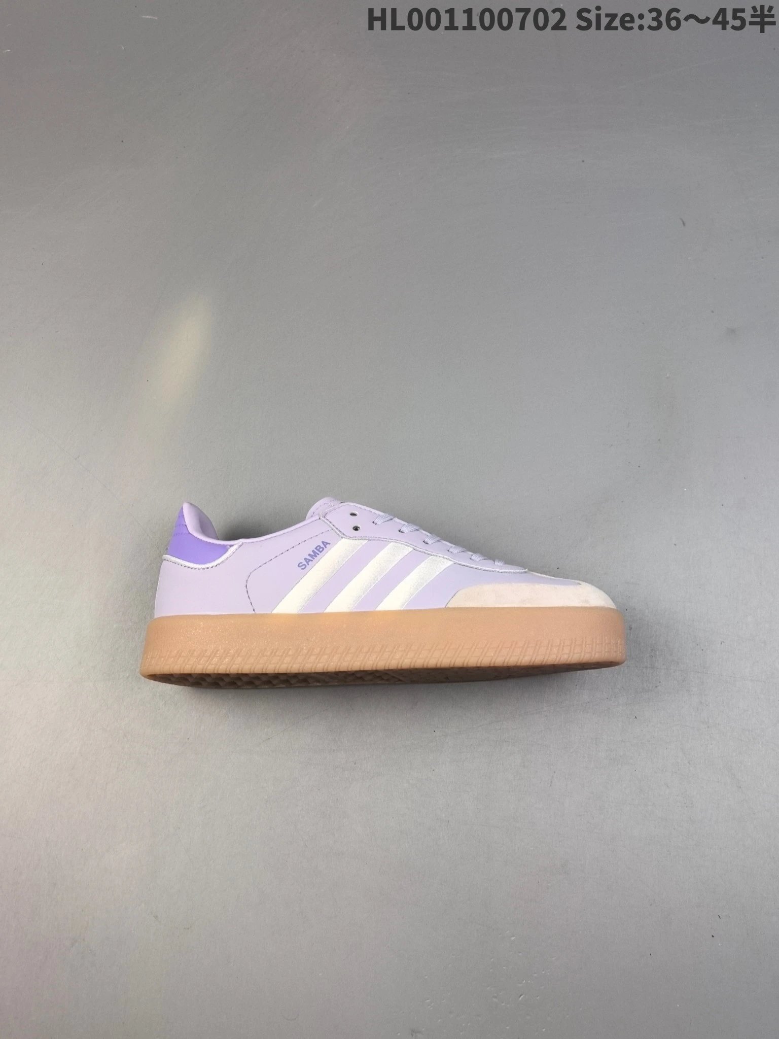 Adidas Samba Purple Leather Sneakers HL001100702