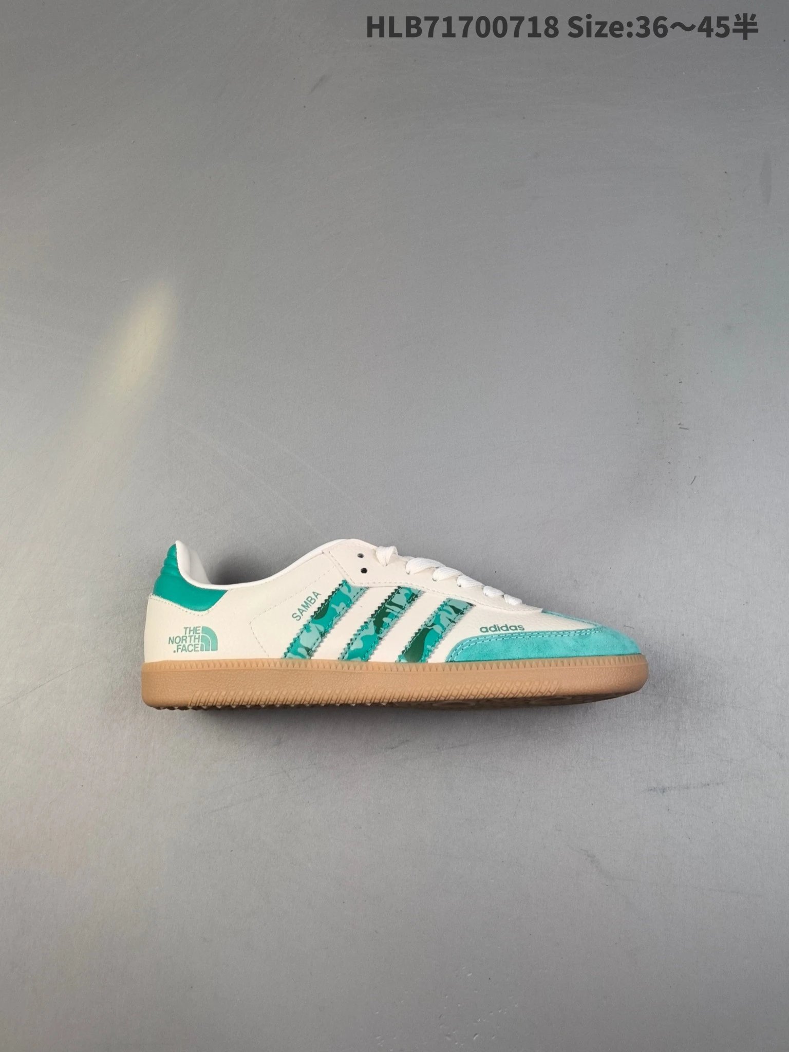 Adidas Samba Teal White Leather Casual Shoes 36–45