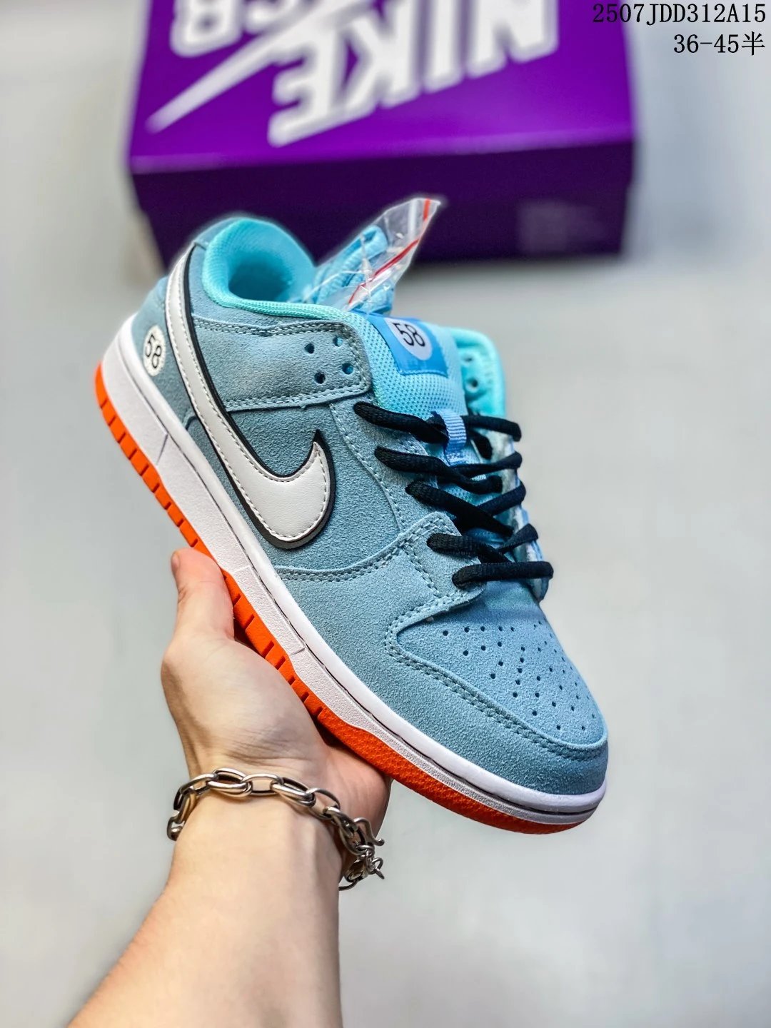 Nike SB Dunk Low Blue Suede Skate Shoes 36–45
