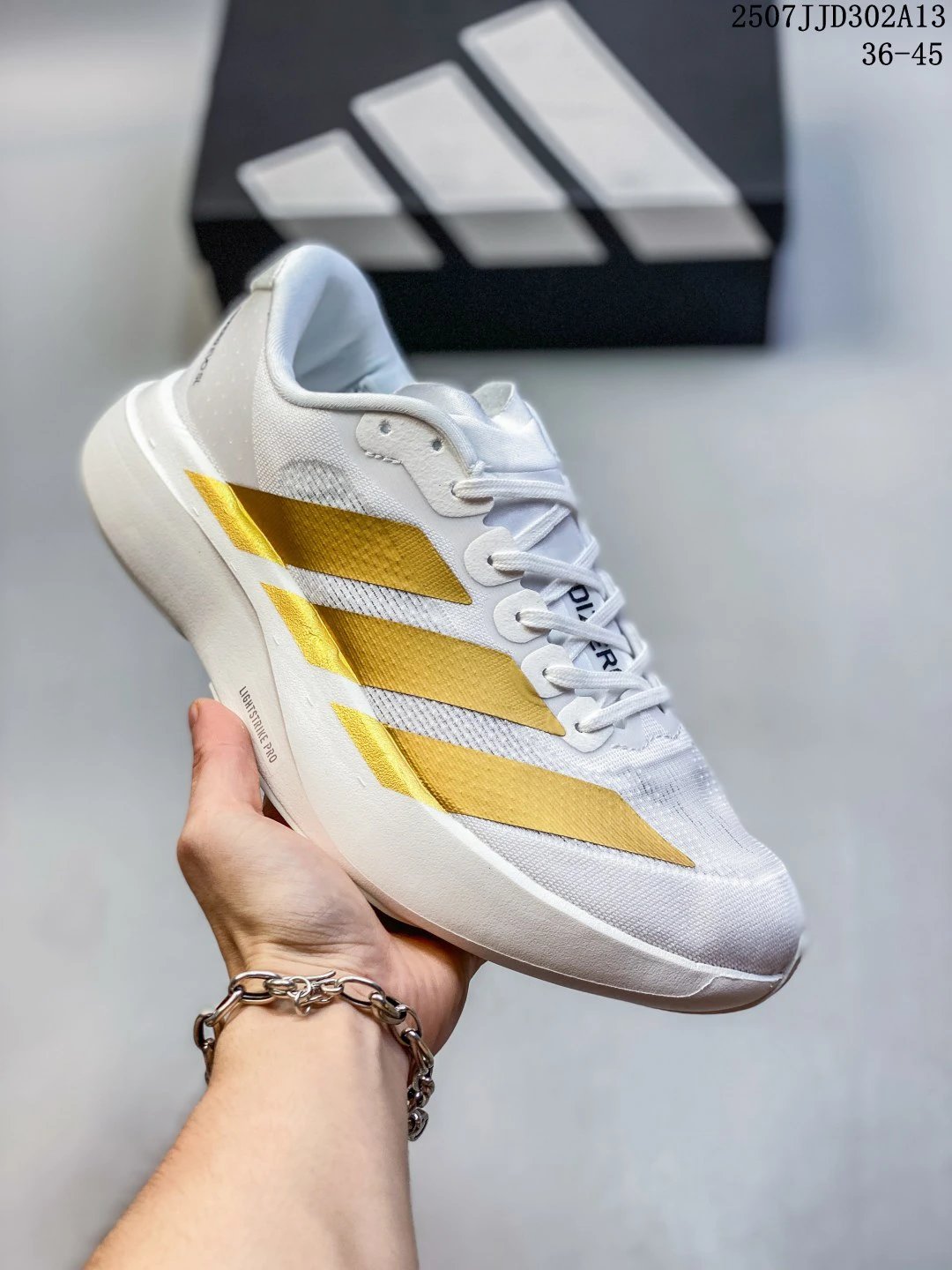 Adidas Lightweight Pro White Gold Running Shoes 36-45