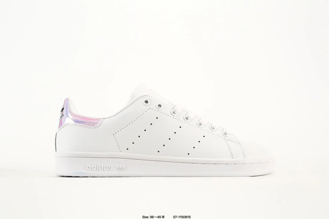 Adidas Stan White Leather Iridescent Sneakers Shoes