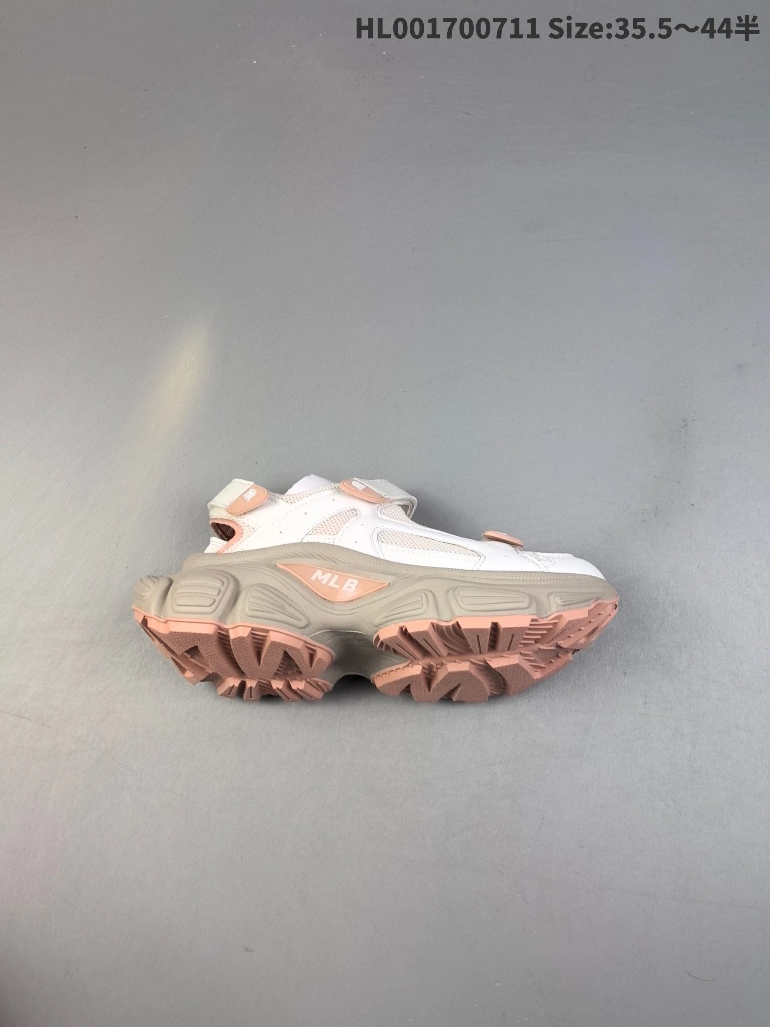 MLB Chunky Sneakers Women White Pink Retro Shoes