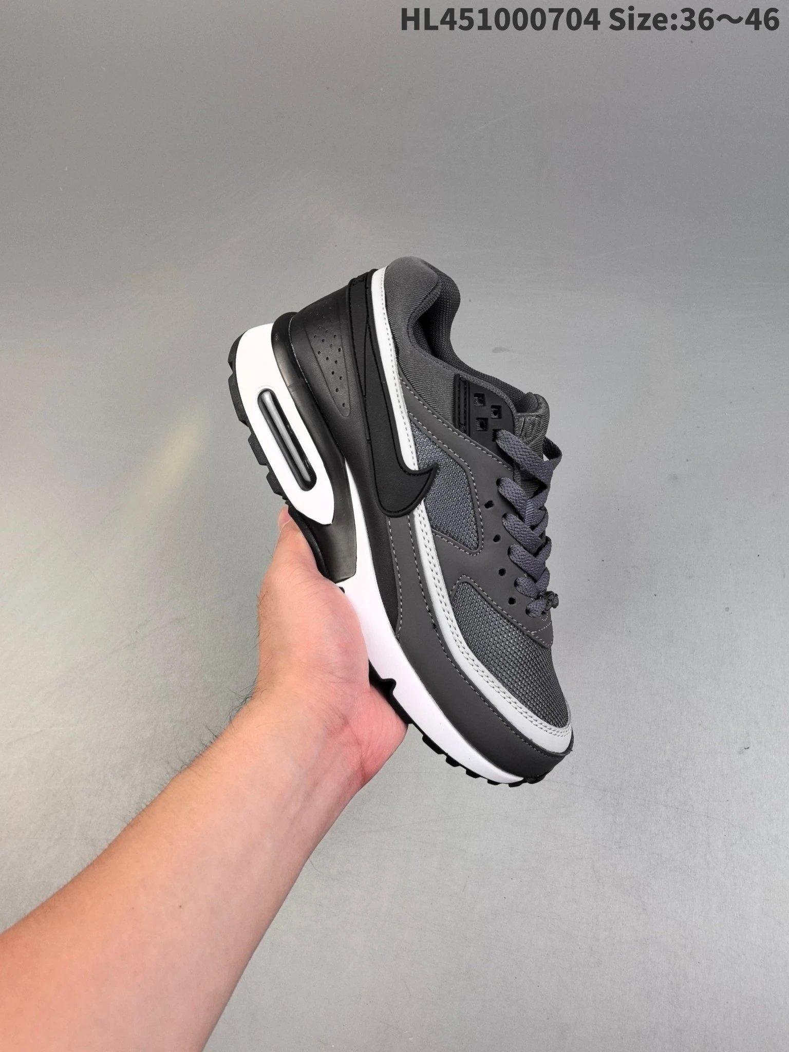 Nike Air Max HL451000704 Men’s Running Shoes Gray‑Black